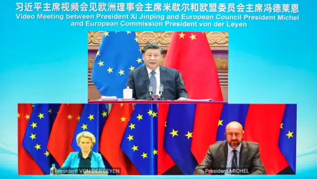 · 2022年4月1日晚，国家主席习近平在北京以视频方式会见欧洲理事会主席米歇尔和欧盟委员会主席冯德莱恩。