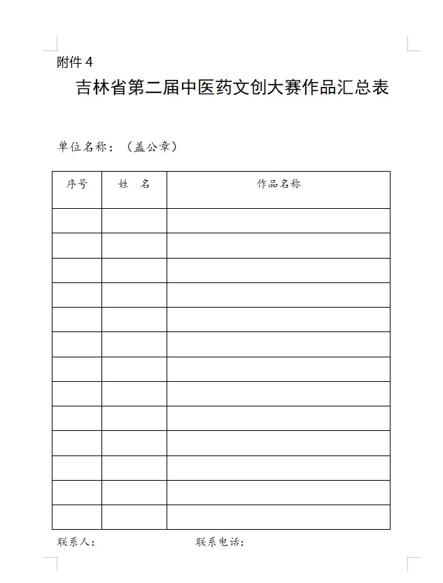 关于举办吉林省第二届中医药文创大赛的通知