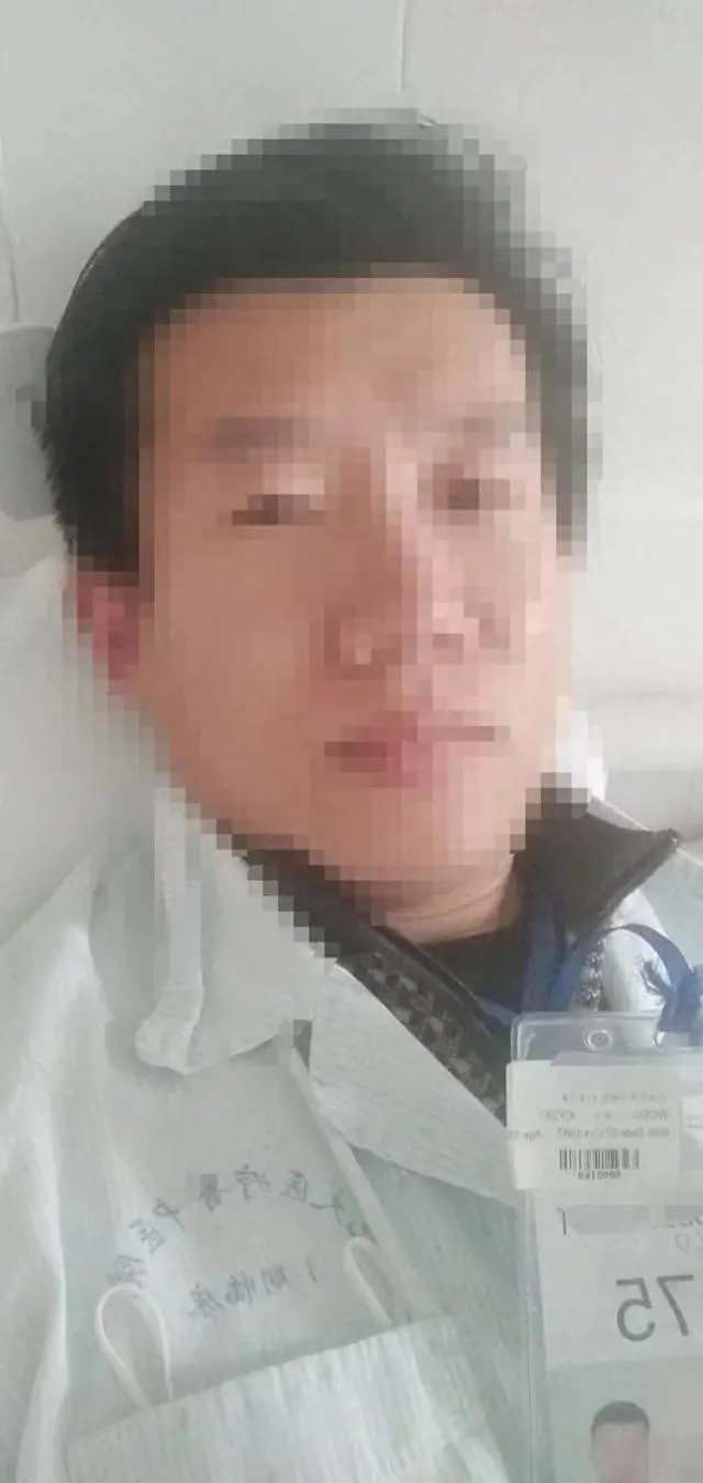 吴先生受试期间的照片 受访者供图