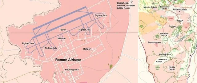 ▲以色列空军的拉蒙空军基地，图片来源：网络