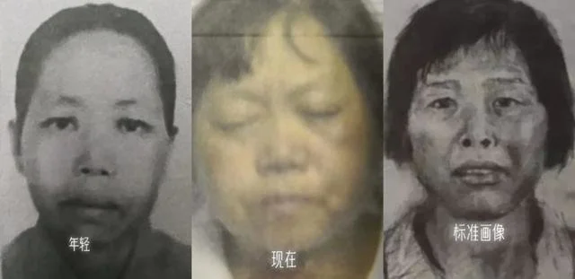 孙文学律师发布的疑似“梅姨” 比对照片