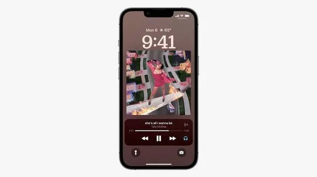 iOS 16 锁屏音乐播放器