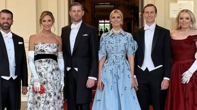 特朗普子女在英国王宫内打卡晒照