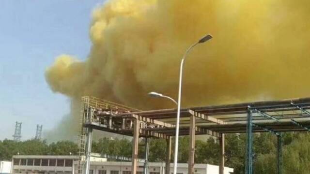 中石化石家庄油气泄漏现场