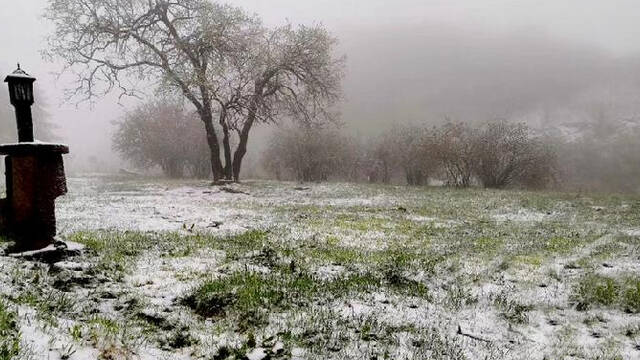 刚立夏 重庆这里降雪了