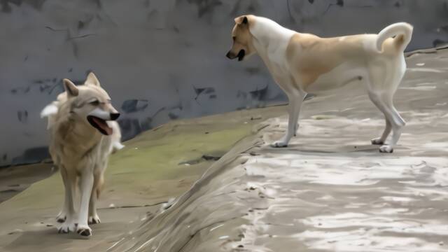 一只狼得了“抑郁症”后