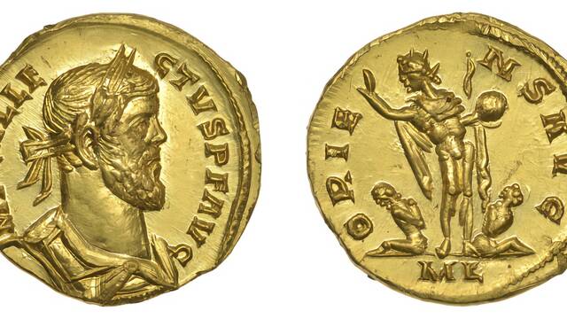 英农场发现罕见罗马硬币 拍出484万元