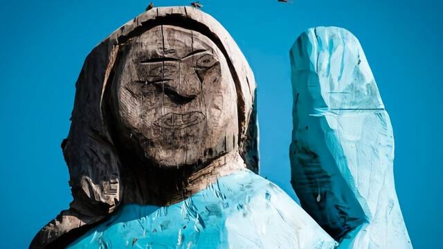 美第一夫人雕像在家乡揭幕