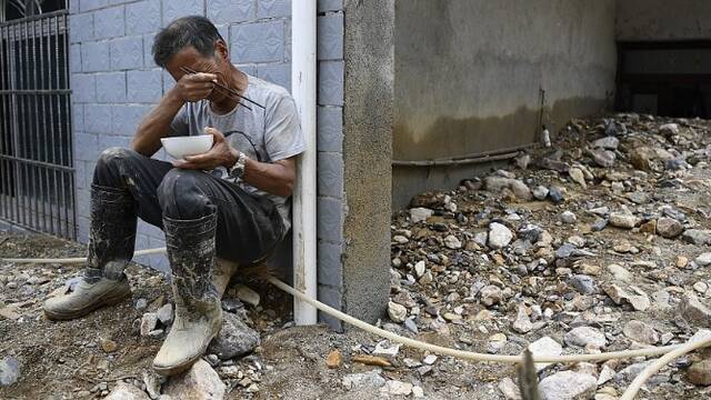 浙江临安：台风“利奇马”过后