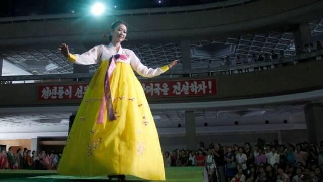 朝鲜模特走秀现场