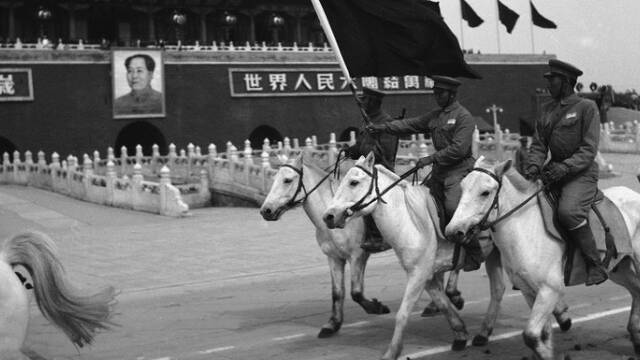 1950年阅兵时的骑兵方队
