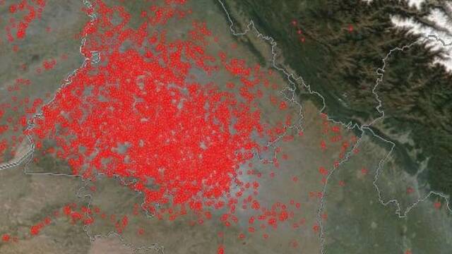 一张图 显示了印度“毒空气”的原因