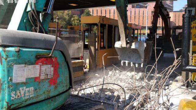 香港红磡隧道紧张维修现场