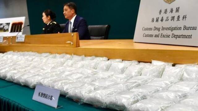 香港海关破获近十年来最大宗贩运冰毒案