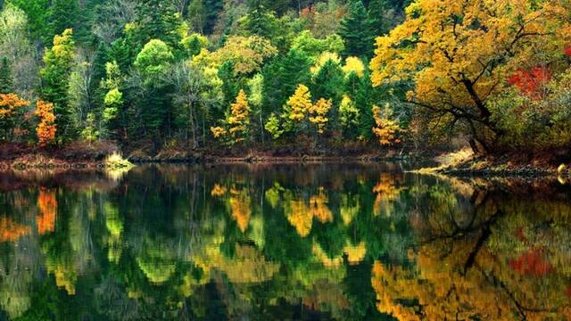 到处青幽不用求 如镜如画牡丹江