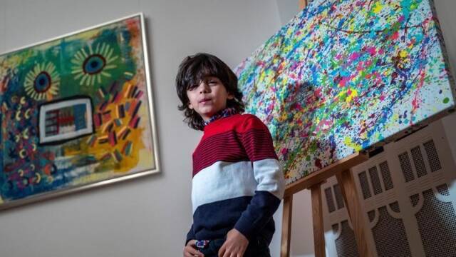 7岁男孩，一幅抽象画卖了8万多元