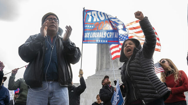 拜登赢得大选后的特朗普支持者