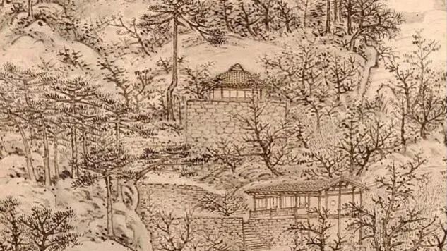雪庄和尚的山水画