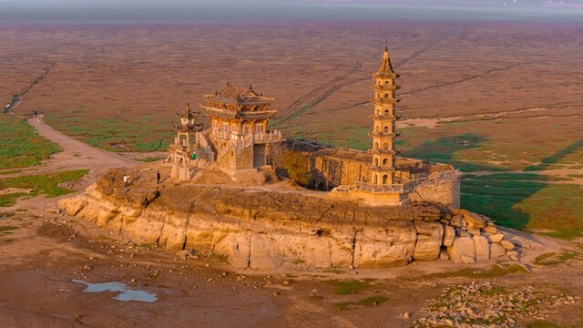 落星墩晨雾日出 鄱湖畔仙境如画