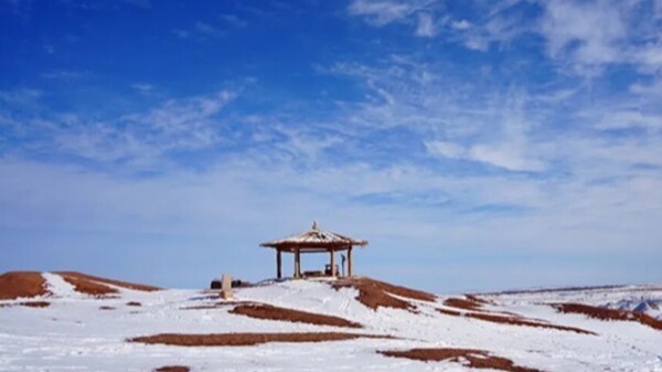 打卡敦煌阳关　一键签收“限量版”雪景
