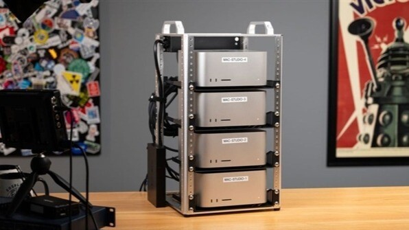 四台Mac Studio合体变身AI集群！1.5TB内存、硬件成本近30万