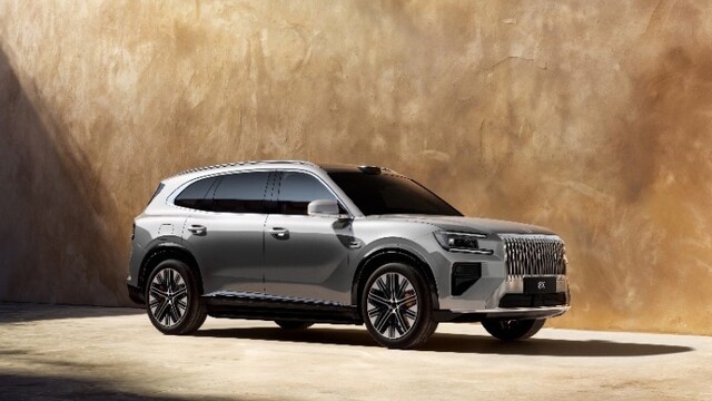 极氪8X实车首次亮相 共享9X旗舰设计语言/发布5款颜色