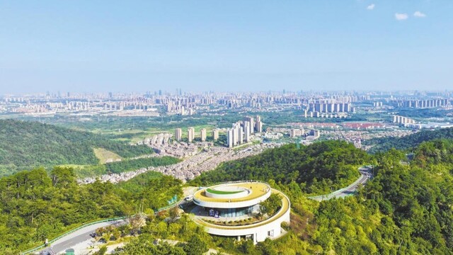 远眺城市天际线