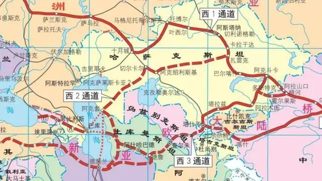 中吉乌铁路建设方案示意图 新华社