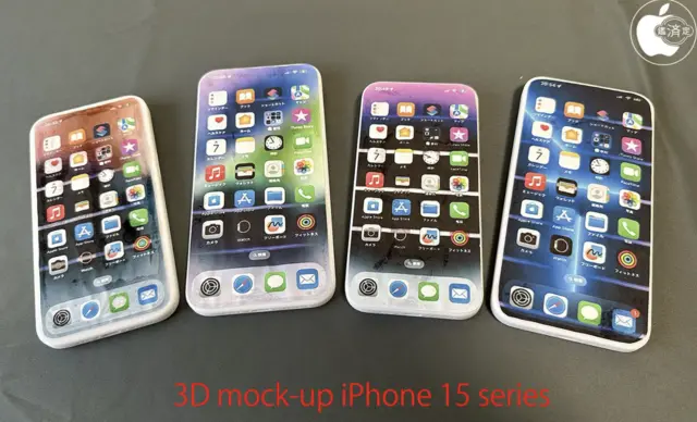 iPhone 15 机模曝光：新增弧边窄边框和更大摄像头
