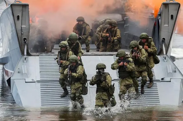 ▲俄罗斯海军陆战队，图片来源：网络
