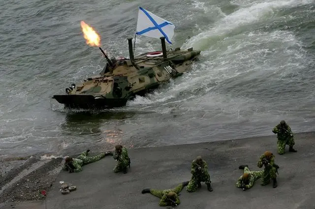 ▲俄罗斯海军陆战队，图片来源：网络