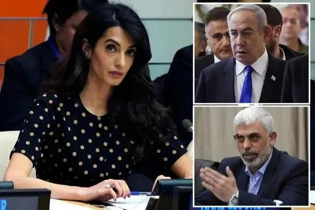 阿迈勒·克鲁尼(左）推动相关案件