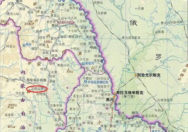 ▲加格达奇作为铁路枢纽，距离黑龙江的城市更近