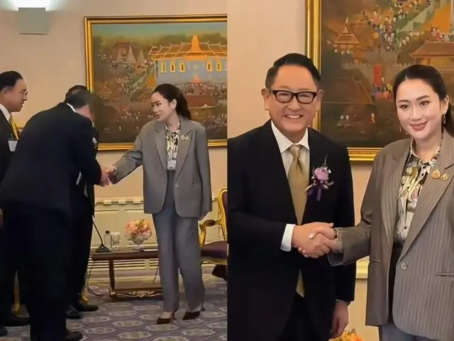 丰田董事长低头哈腰"显礼节"，泰总理笑容不变...