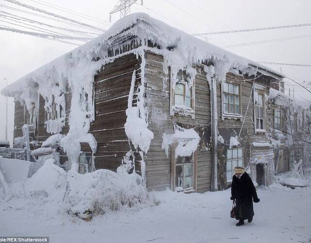 人類居住地——奧伊米亞康(oymyakon),它是位於西伯利亞東北部的一座