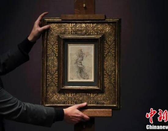法国塔桑拍卖行(tajanauction)展出达芬奇的画作《殉道者圣塞巴斯蒂安