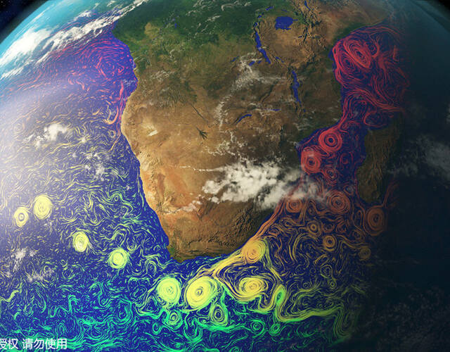 卫星图展示洋流变化 美若梵高星空