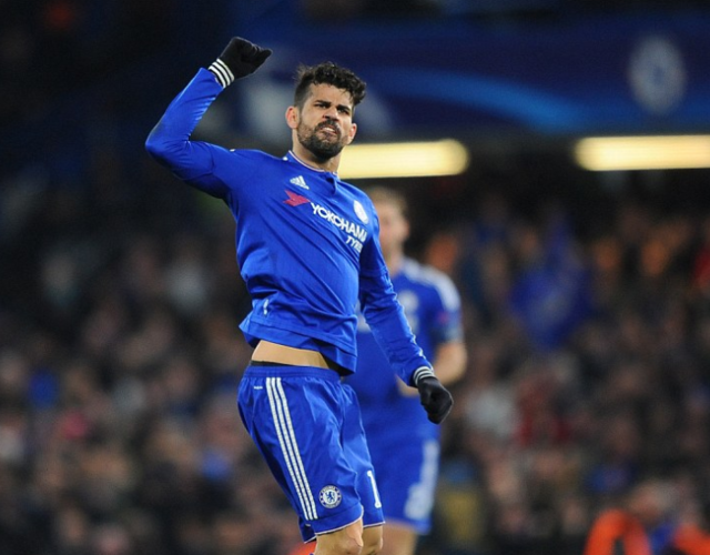 切尔西主场对阵巴黎圣日耳曼,拉比奥特率先破门,科斯塔帮助蓝军扳平