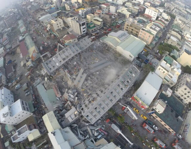 台湾6.7级地震现场