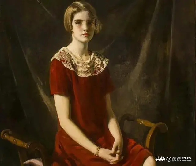 芭芭拉&middot;赫顿，奥斯瓦尔德&middot;伯利爵士绘，1925年