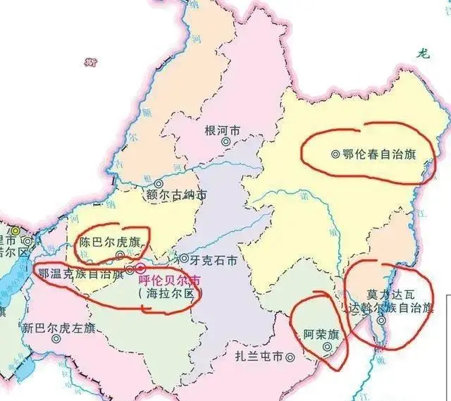 ▲鄂伦春的位置