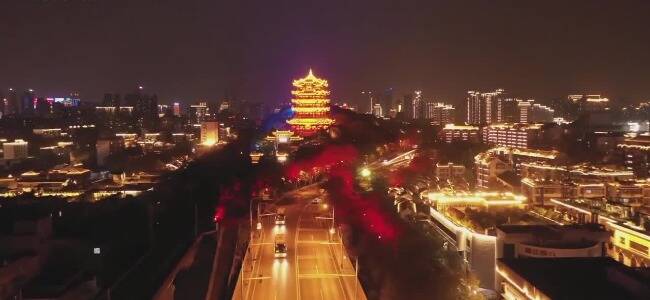 我们的武汉回来了！航拍武汉美丽夜景