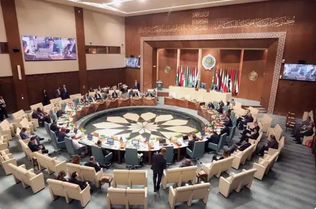 当地时间2023年4月16日，阿拉伯国家联盟召开紧急会议讨论苏丹局势（来源：央视今日关注）