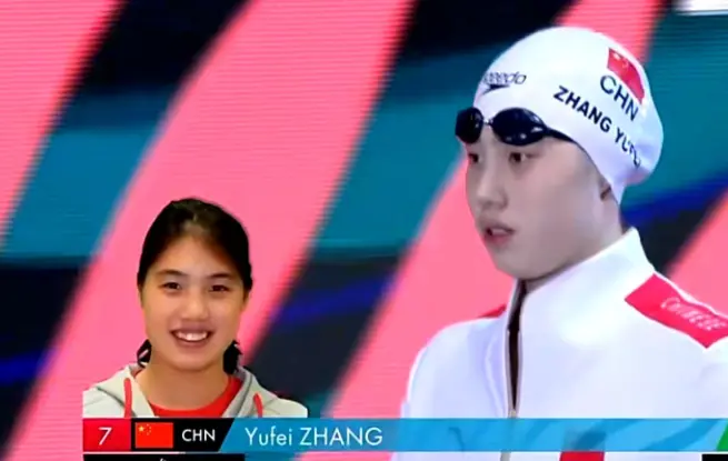 中国本届世锦赛首枚奖牌诞生！张雨霏100米蝶泳夺铜