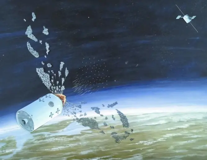 上世纪80年代,美军设想的一种太空定向能反卫星武器