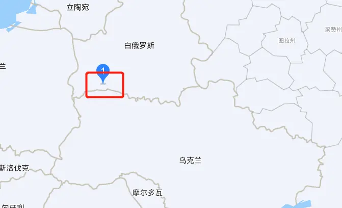 乌导弹坠落地位于白俄罗斯西部,毗邻白乌边境