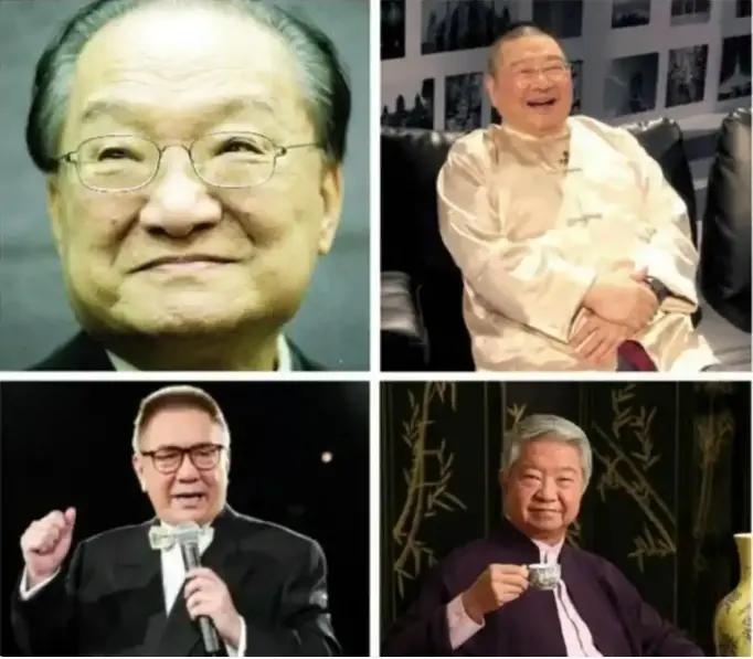 ▲被称为“香港四大才子”的金庸、黄霑、倪匡和蔡澜。