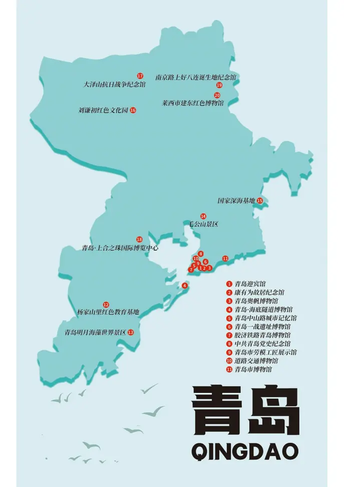 跟着青岛红色地标打卡护照，开启一场“红色之旅”