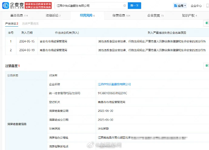 “鼠头鸭脖”涉事公司决议解散
