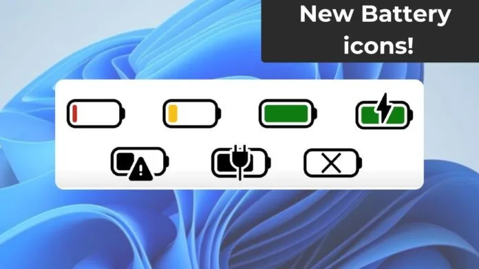 Windows 11 new battery icon upgrade